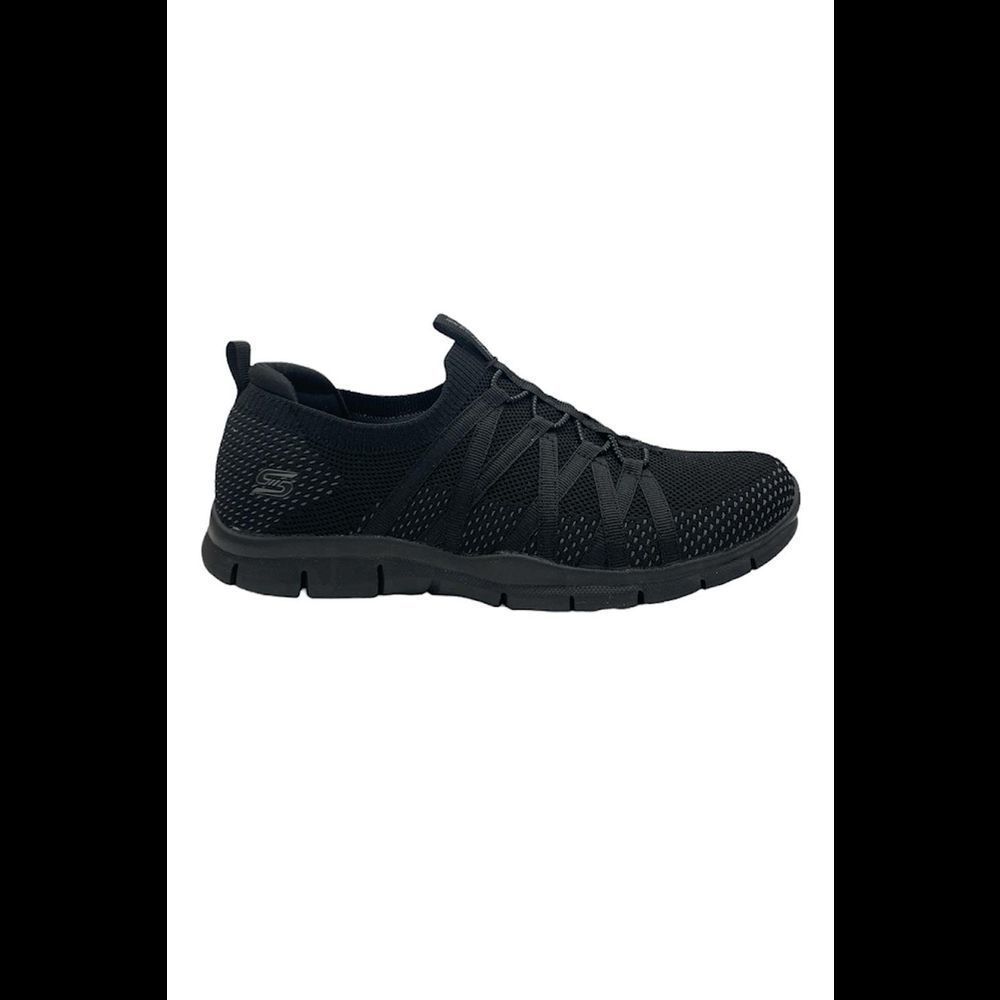 Skechers Women's Sz 7 Black Slip-On Athletic Sneaker
